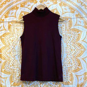 Vintage (Bought new in 1983) Sleeveless Turtleneck Brown Size Small